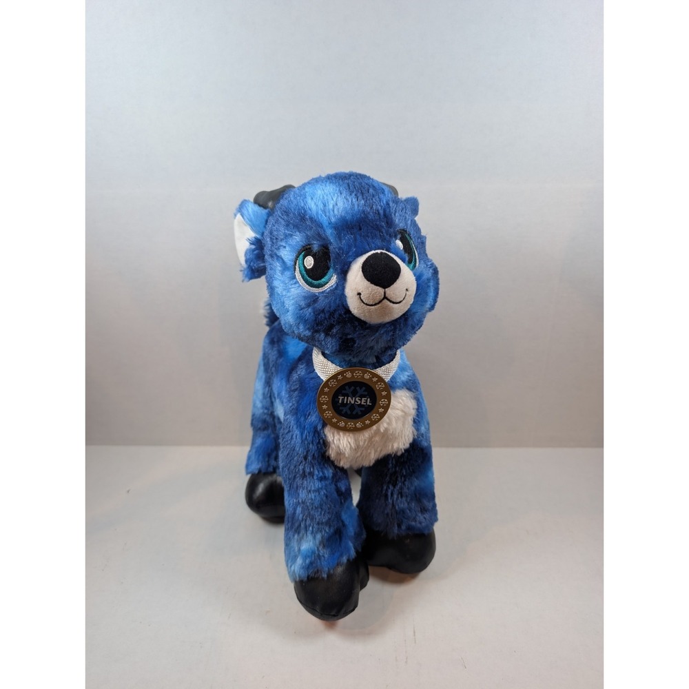 Build-A-Bear Tinsel Reindeer Plush Blue Merry Mission Christmas 16" Original Tag